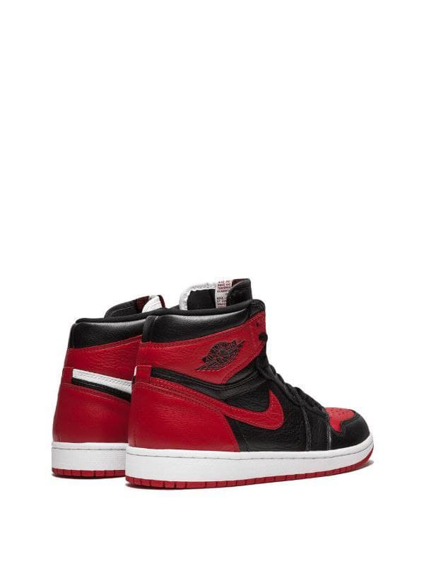 نایک ایر جردن ۱ ساقدار هومج دو رنگ قرمز مشکی Nike air jordan 1 high Homage to home red — تصویر ۳