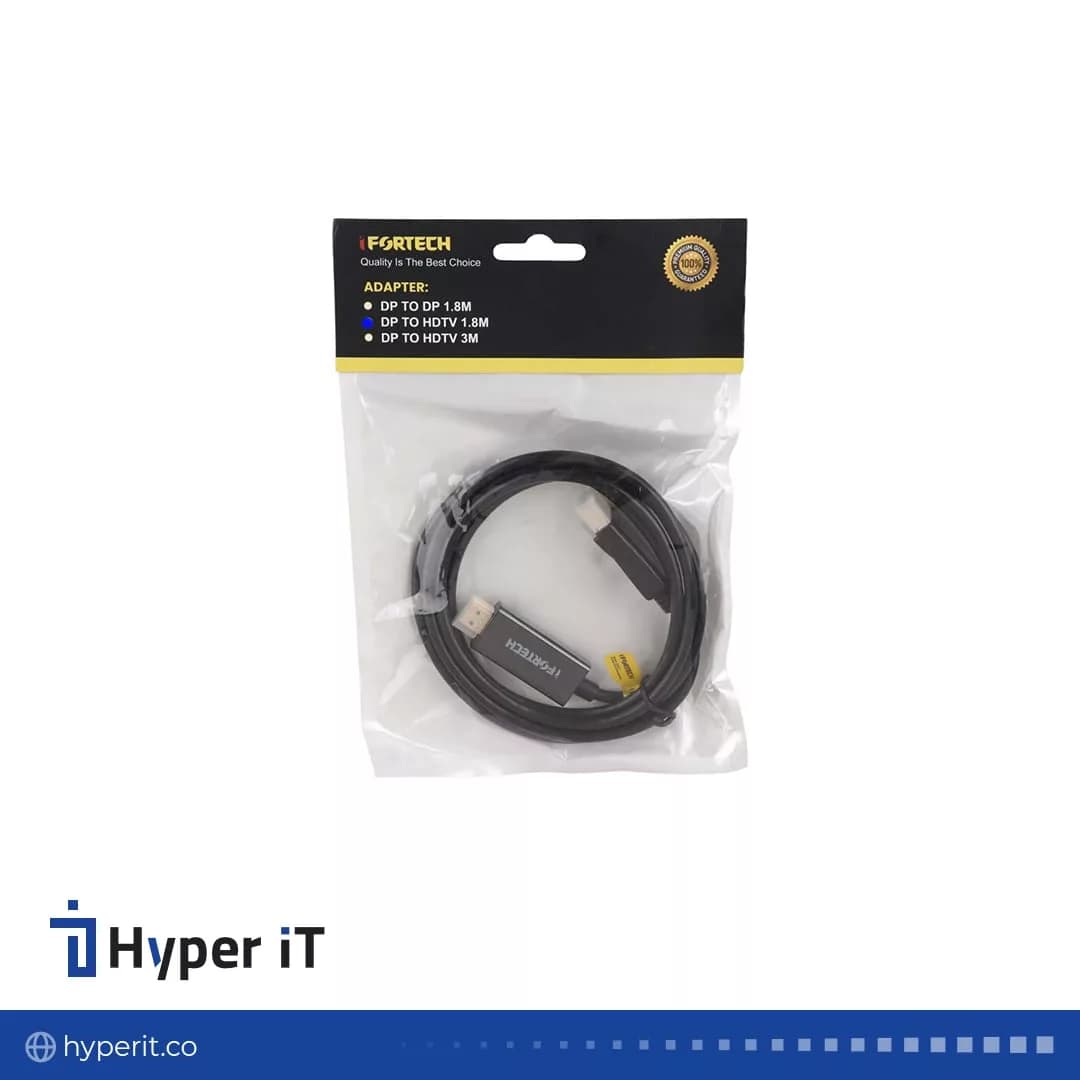 کابل تبدیل 1.8 متری Display To HDMI آی فورتک IFORTECH — تصویر ۲