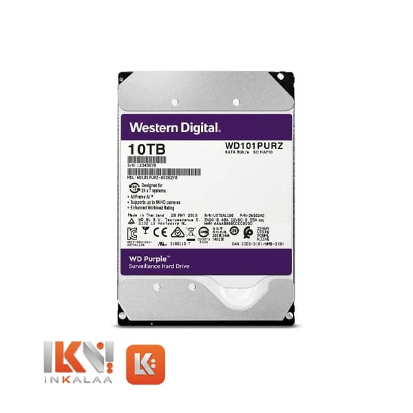 هارد وسترن دیجیتال مدل PURPLE ظرفیت 10TB – اصلی — تصویر ۲