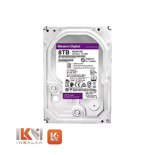 هارد وسترن دیجیتال مدل PURPLE ظرفیت 8TB – اصلی — تصویر ۶