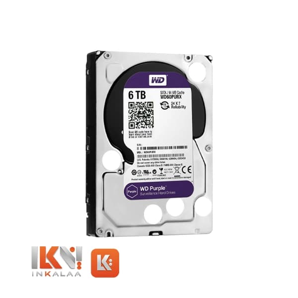 هارد وسترن دیجیتال مدل PURPLE ظرفیت 6TB – اصلی — تصویر ۳