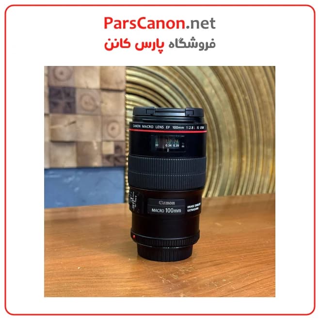 لنز کانن 100 میلیمتر ماکرو دست دوم مدل Canon EF 100mm f/2.8L Macro IS USM