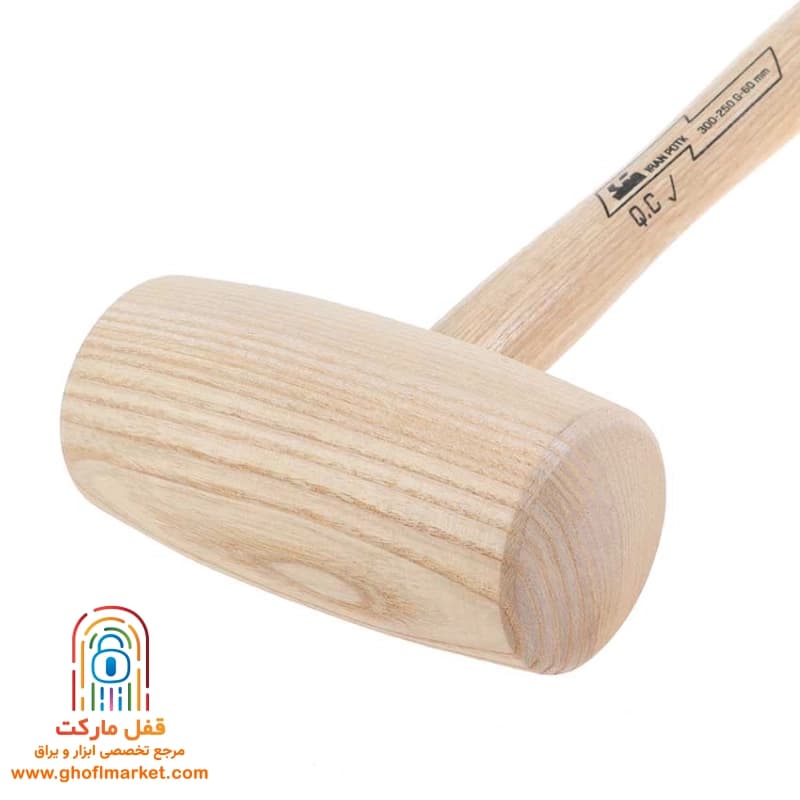 چکش چوبی 450 گرمی ایران پتک مدل AP-8010 — تصویر ۳