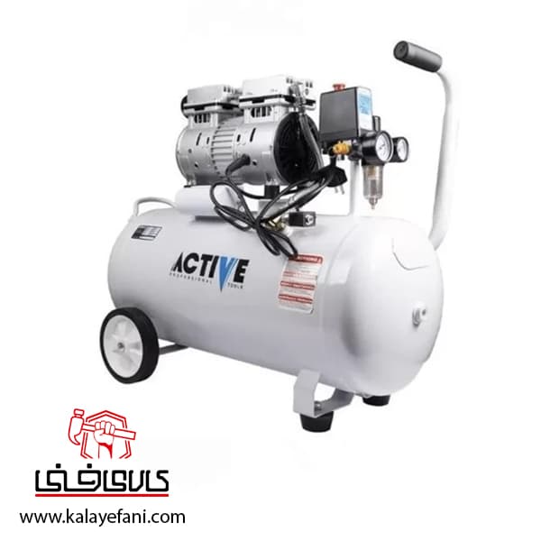 پمپ باد سایلنت اکتیو 50 لیتری مدل AC-1150SP — تصویر ۲