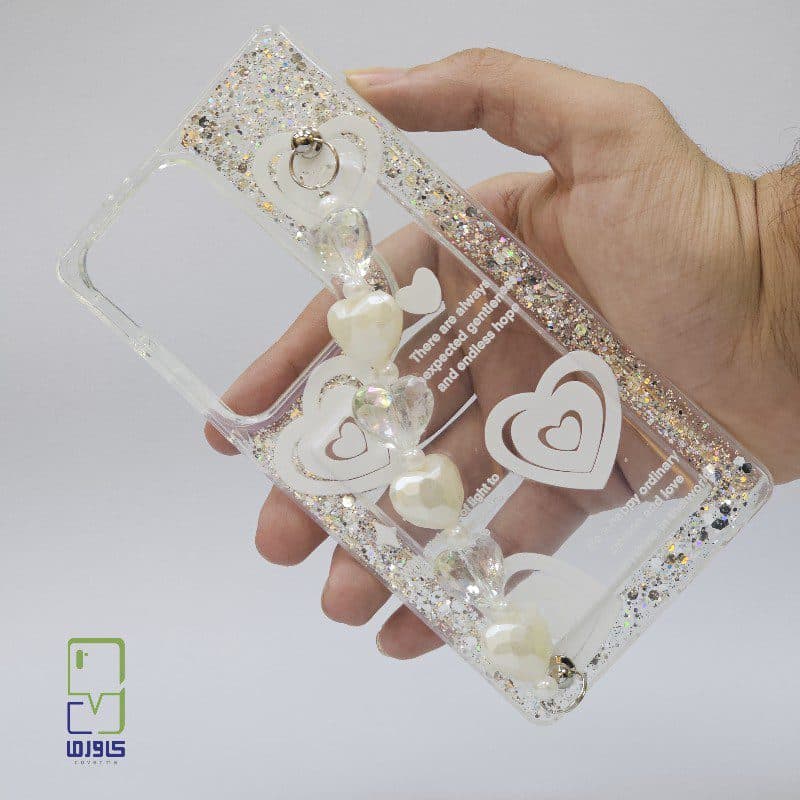 قاب گوشی دخترانه سامسونگ S23 اولترا | مدل شاین بند دار | samsung S 23 ultra