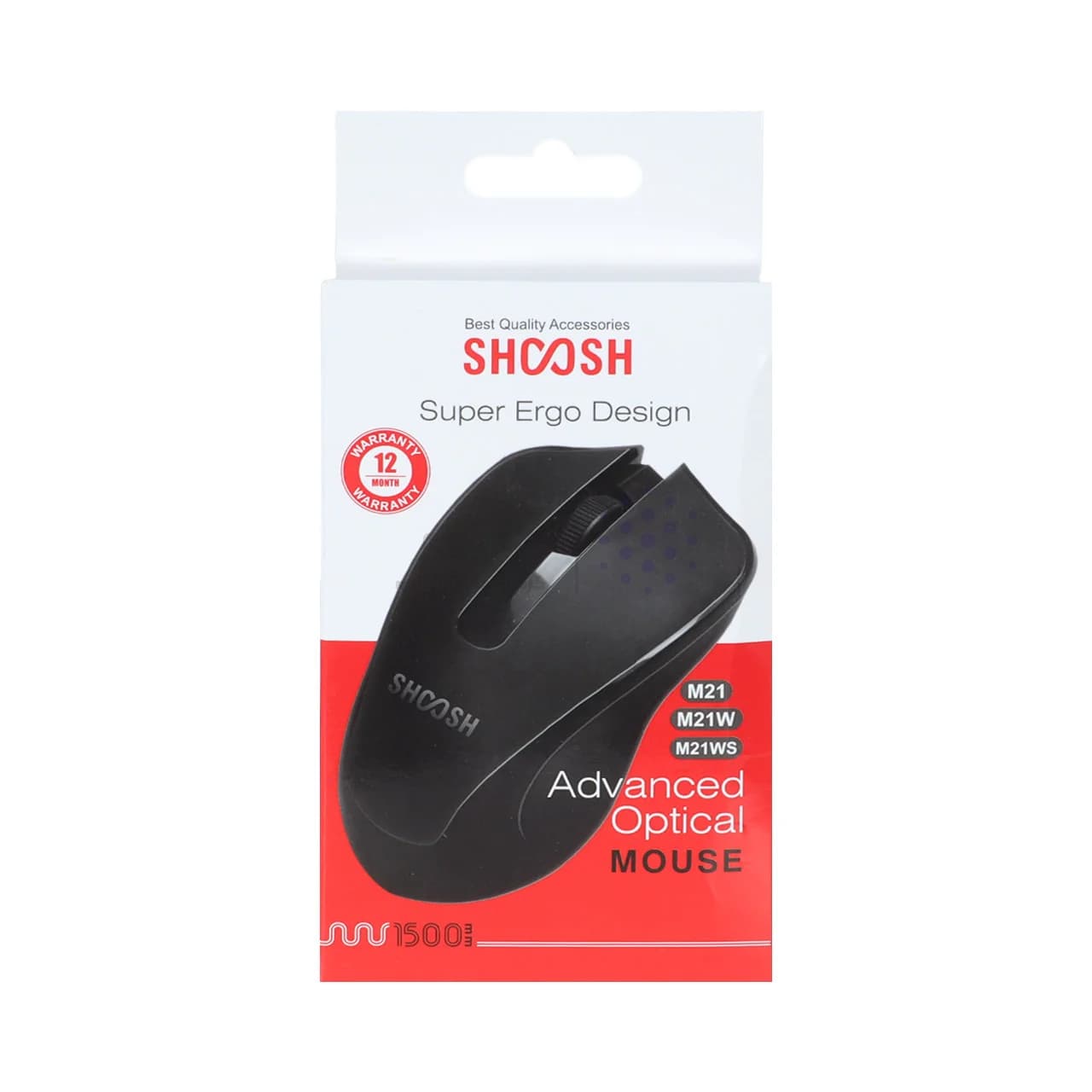 ماوس بی سیم Shoosh مدل M21W – مشکی – SMO — تصویر ۳