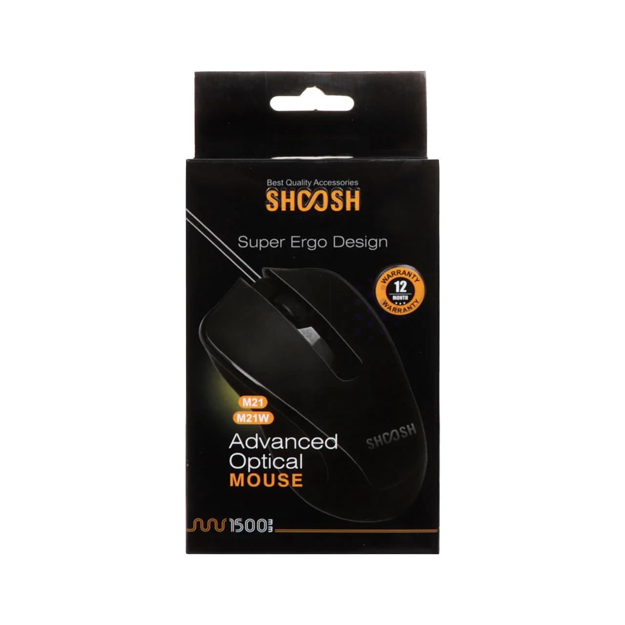 ماوس بی سیم Shoosh مدل M21W – مشکی – SMO — تصویر ۲