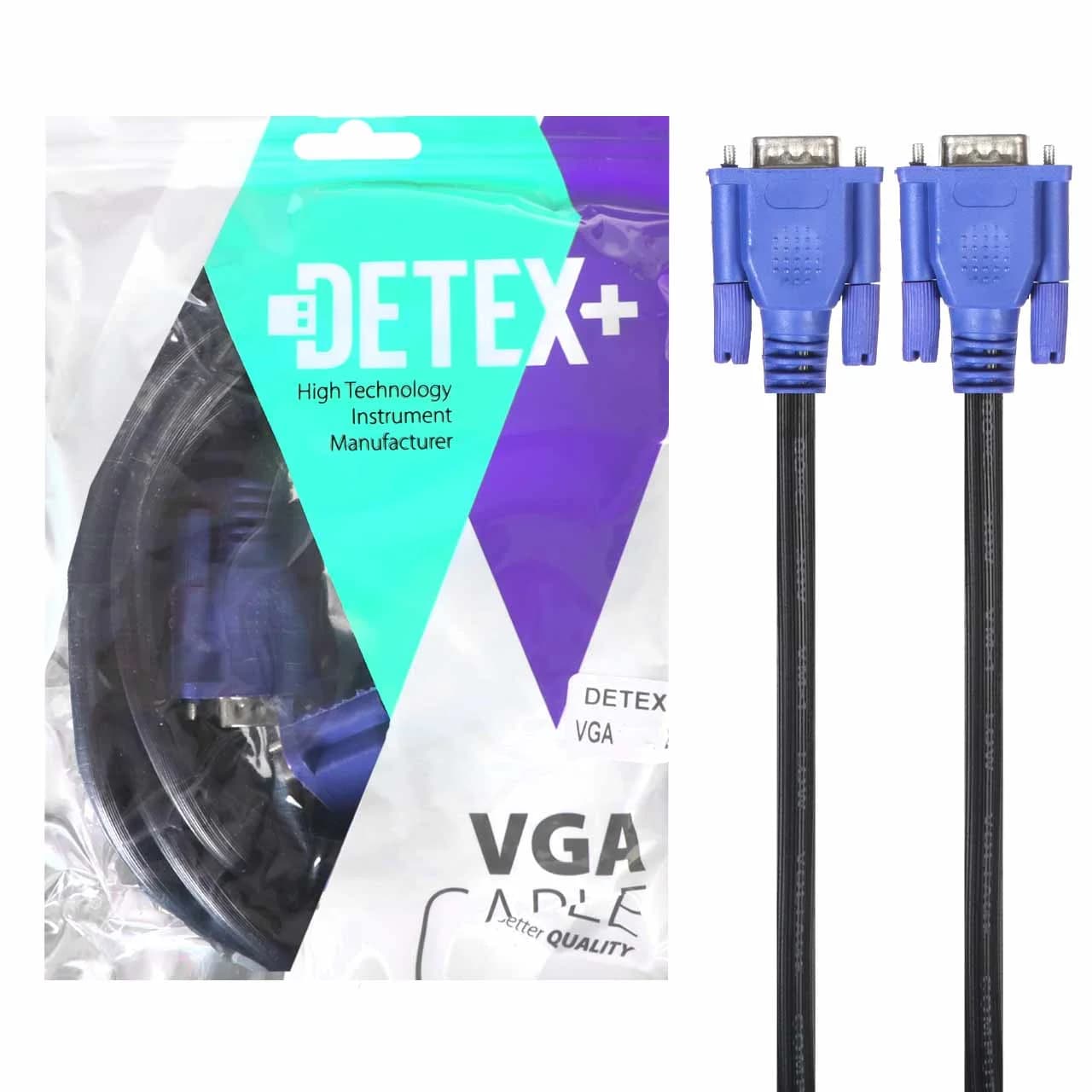 کابل 5 متری DETEX+ VGA 3+4 – مشکی