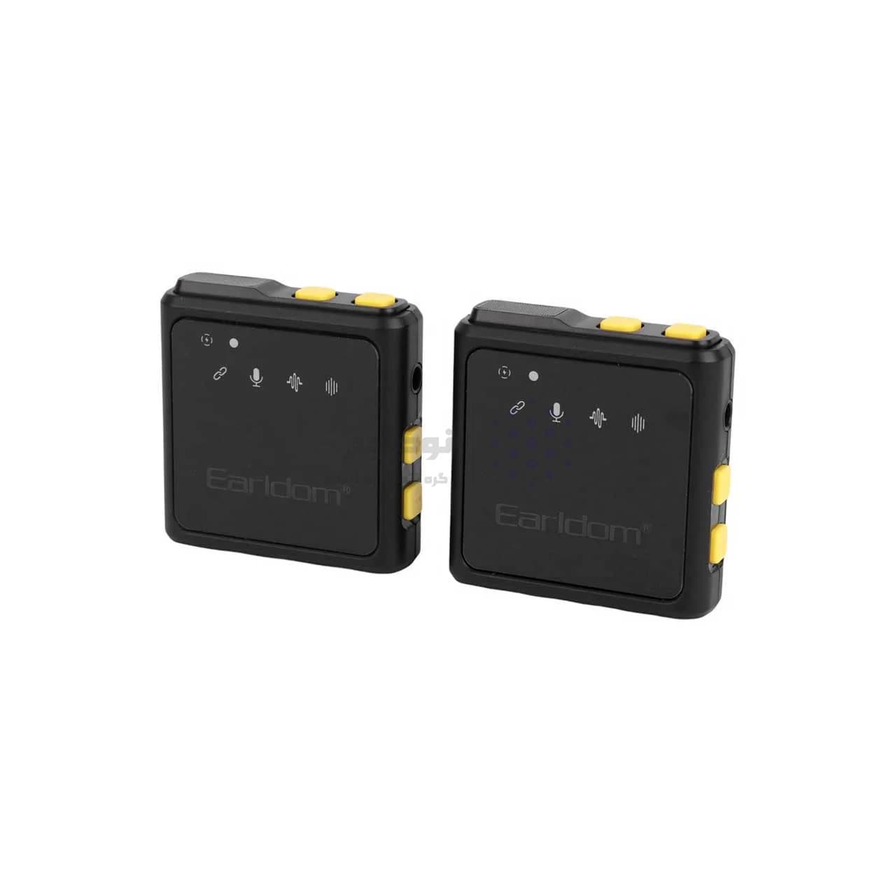 میکروفون بی سیم یقه ای Earldom Lightning مدل ET-MC9L – مشکی — تصویر ۴