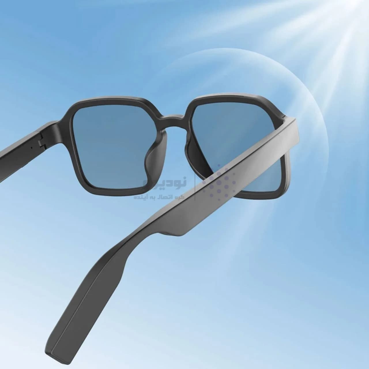 عینک دودی هوشمند Earldom UV400 مدل SG01 – مشکی(قابلیت مکالمه و پخش موسیقی) — تصویر ۳