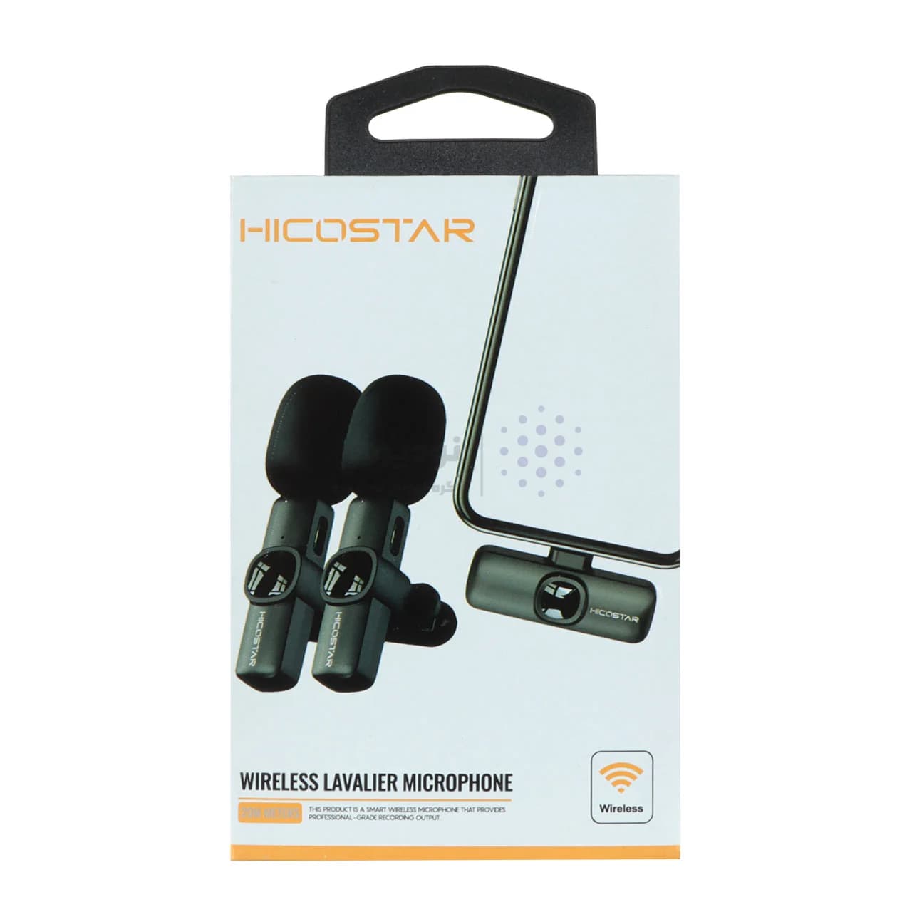 میکروفون یقه ای بی سیم Hicostar Lightning مدل HS-MC522i (دو میکروفون) — تصویر ۴