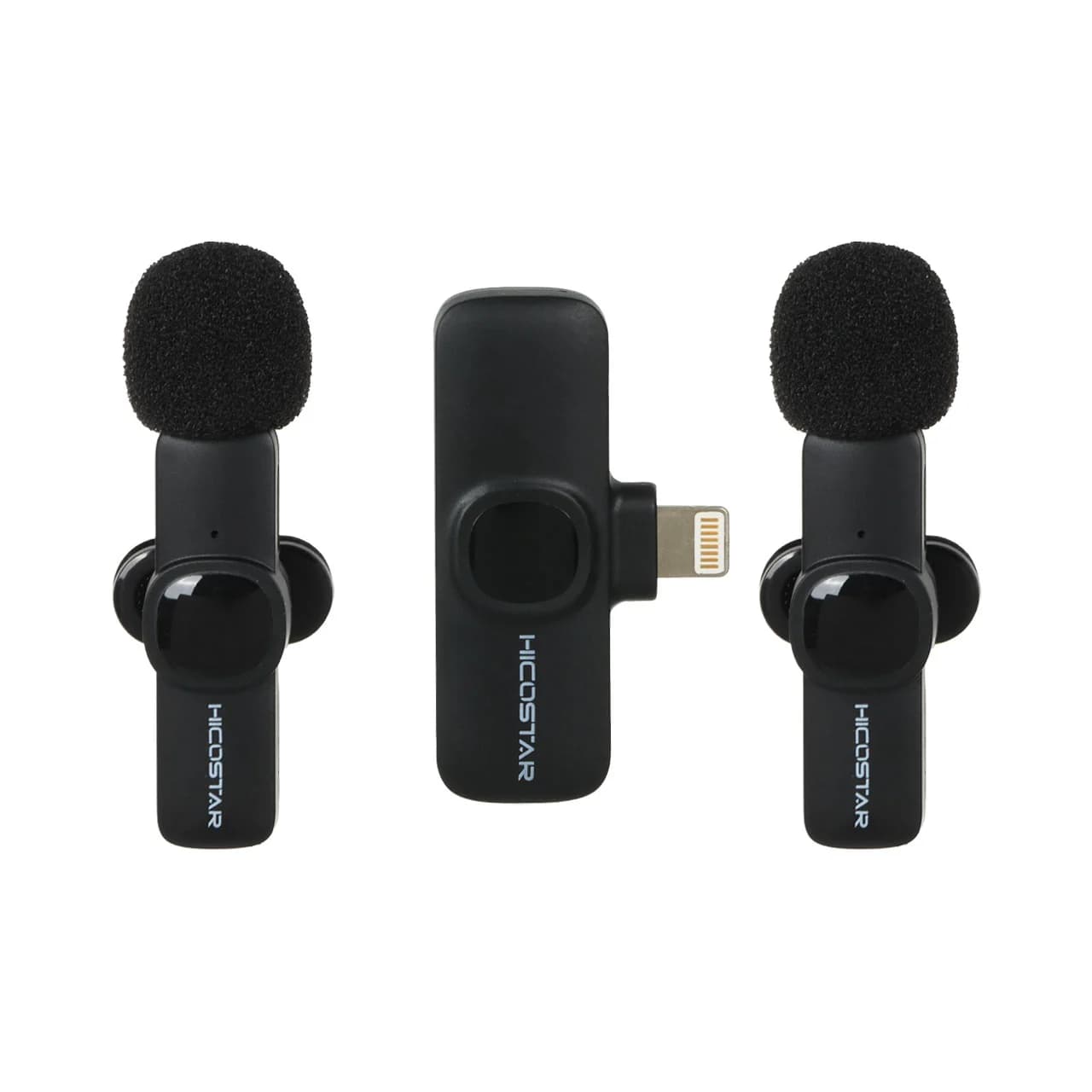 میکروفون یقه ای بی سیم Hicostar Lightning مدل HS-MC522i (دو میکروفون)