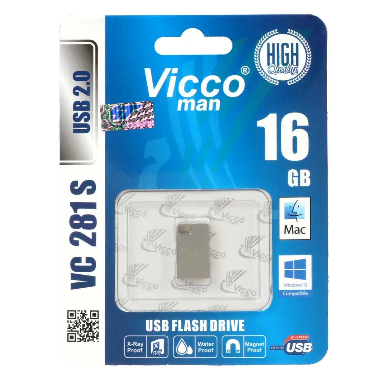 نقره ای Vicco man VC281 S USB2.0 Flash Memory-16GB