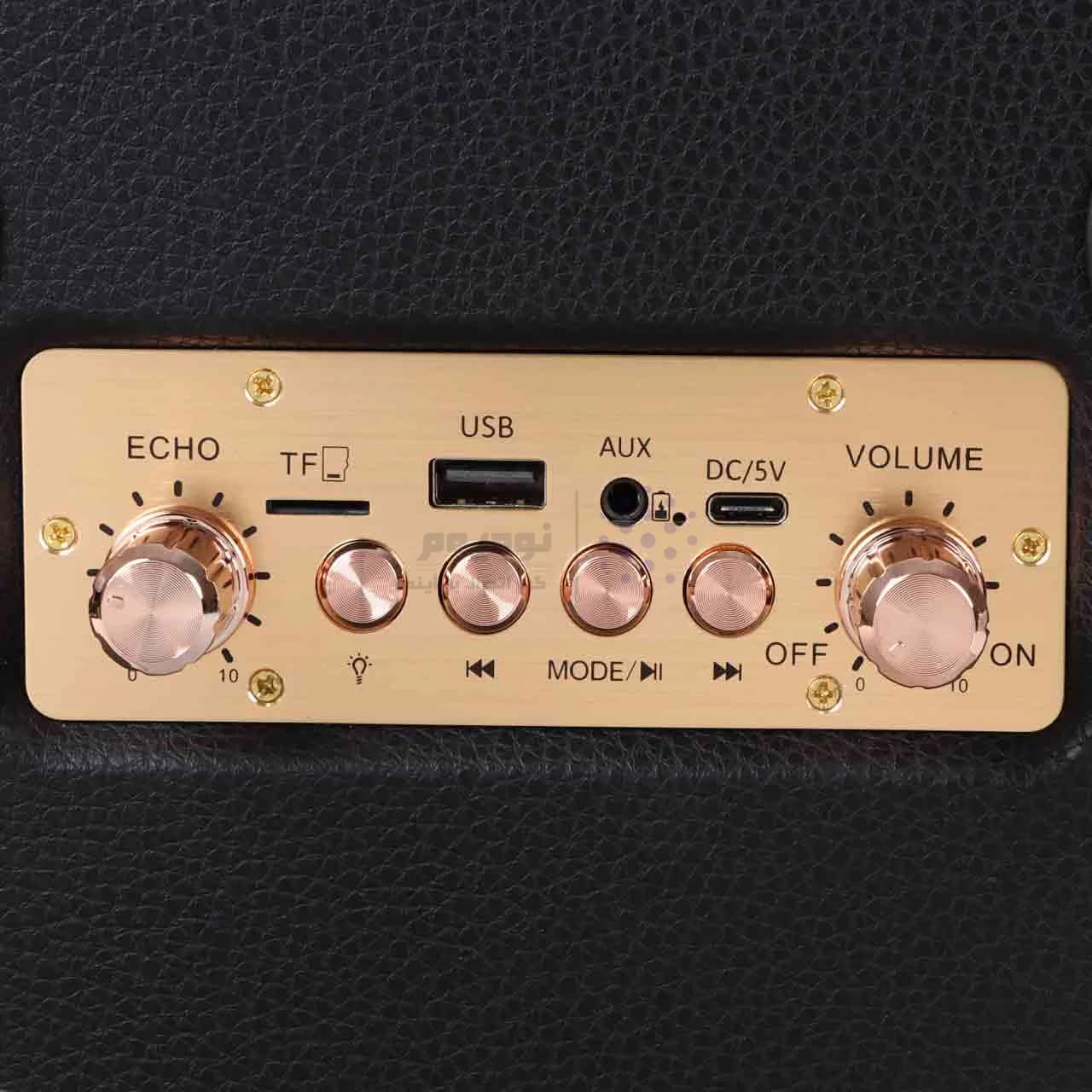 اسپیکر بی سیم TRANYOO مدل T-BS60 – مشکی — تصویر ۵