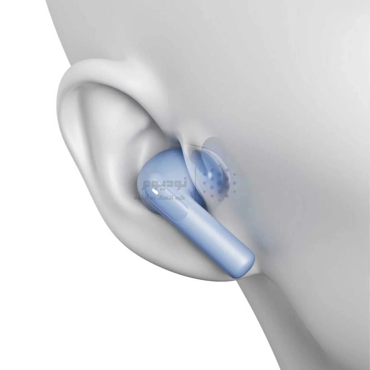 ایرفون بی سیم QCY مدل Ailybuds E20 ANC – آبی (گارانتی یکساله تعویض شرکتی) — تصویر ۲