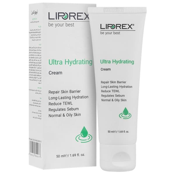 کرم آبرسان قوی لیپورکس مناسب پوست های نرمال و چرب 50ml
