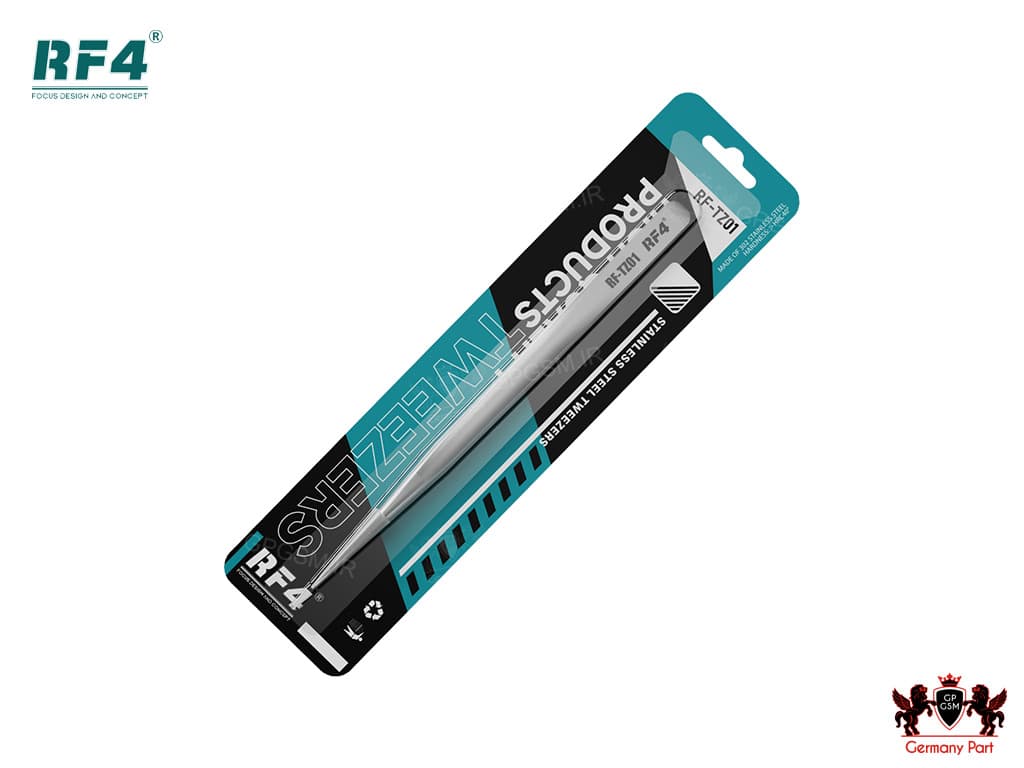 پنس فولادی 3D سر صاف PRECISION TWEEZERS RF-TZ01 RF4 — تصویر ۲