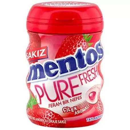آدامس مغزدار منتوس سری Pure Fresh با طعم توت فرنگی 60 گرم — تصویر ۴