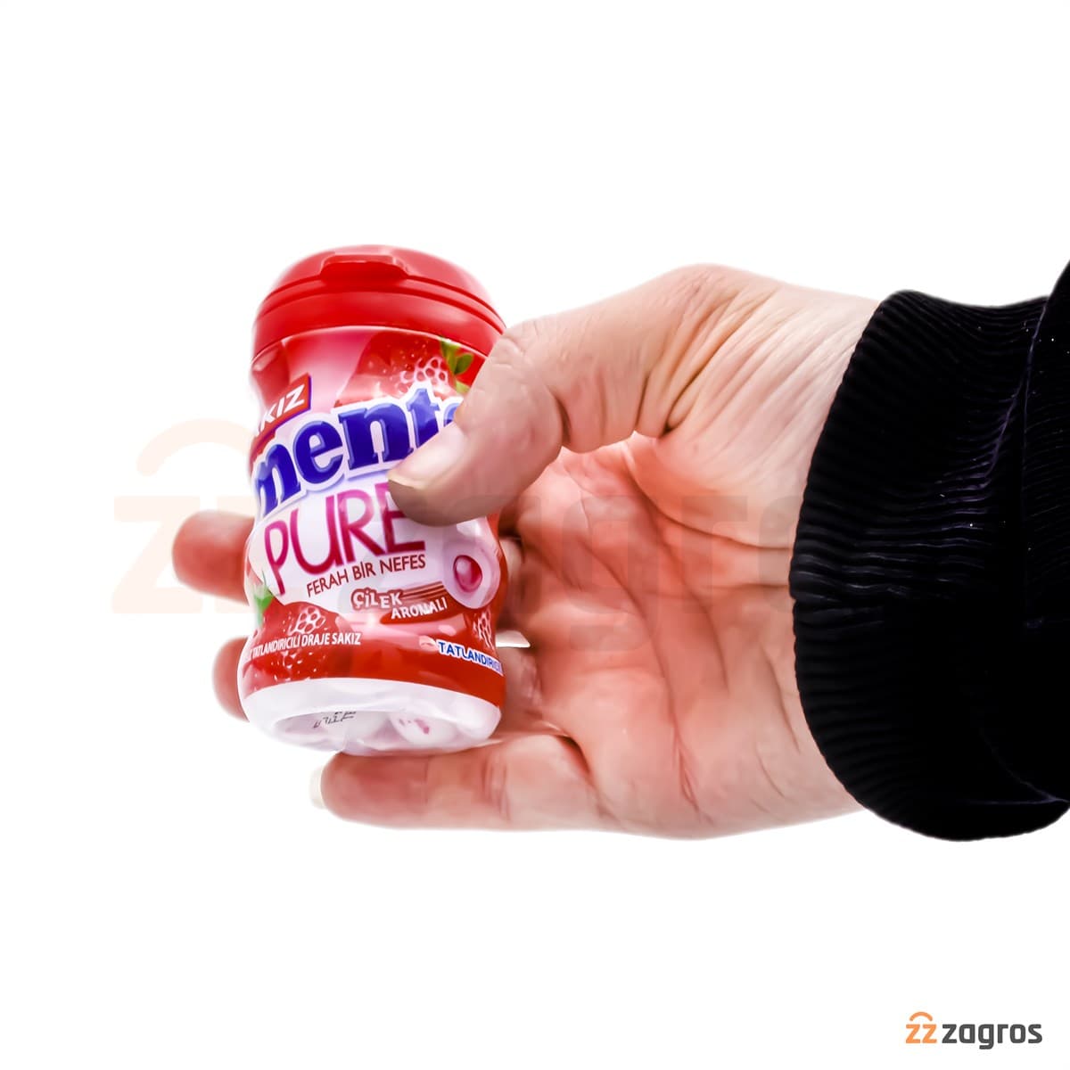 آدامس مغزدار منتوس سری Pure Fresh با طعم توت فرنگی 60 گرم — تصویر ۳