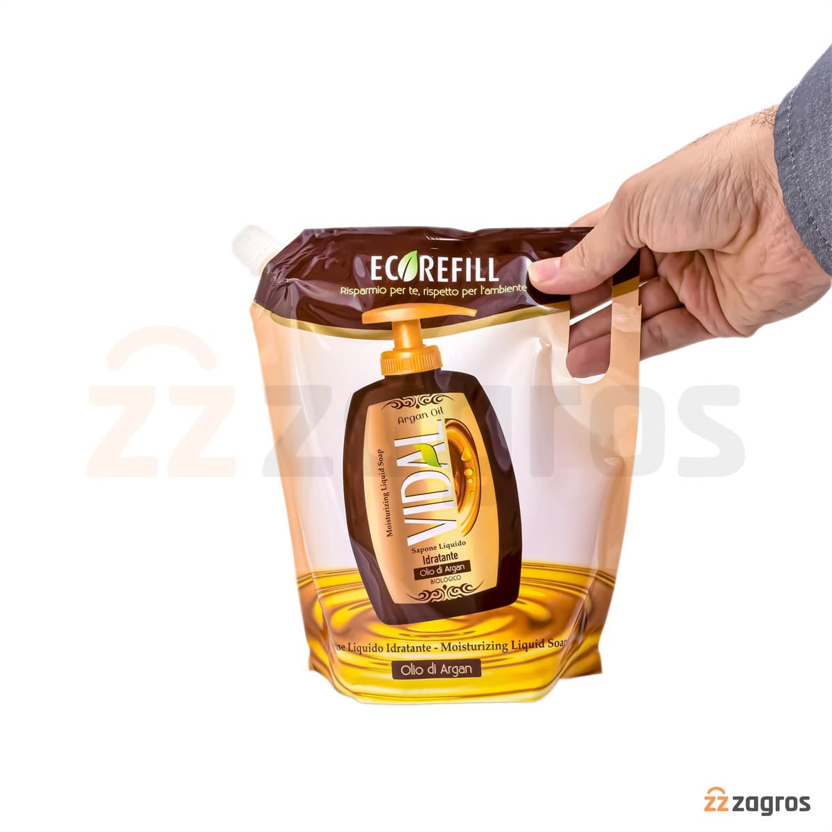 صابون مایع ویدال حاوی روغن آرگان 750 میل — تصویر ۳