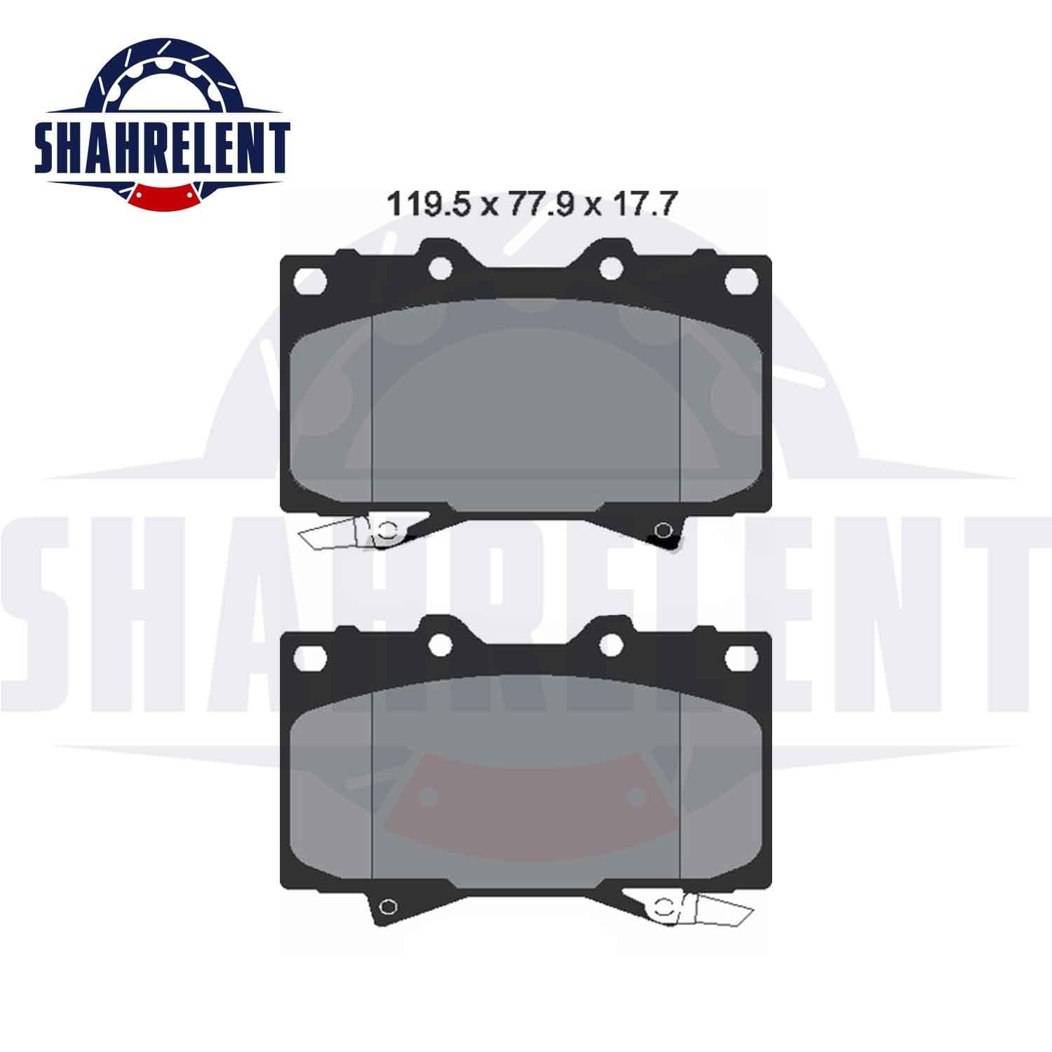 لنت ترمز جلو تویوتا لندکروز (J100) برند اصلی تویوتا (GENUINE PARTS) — تصویر ۳