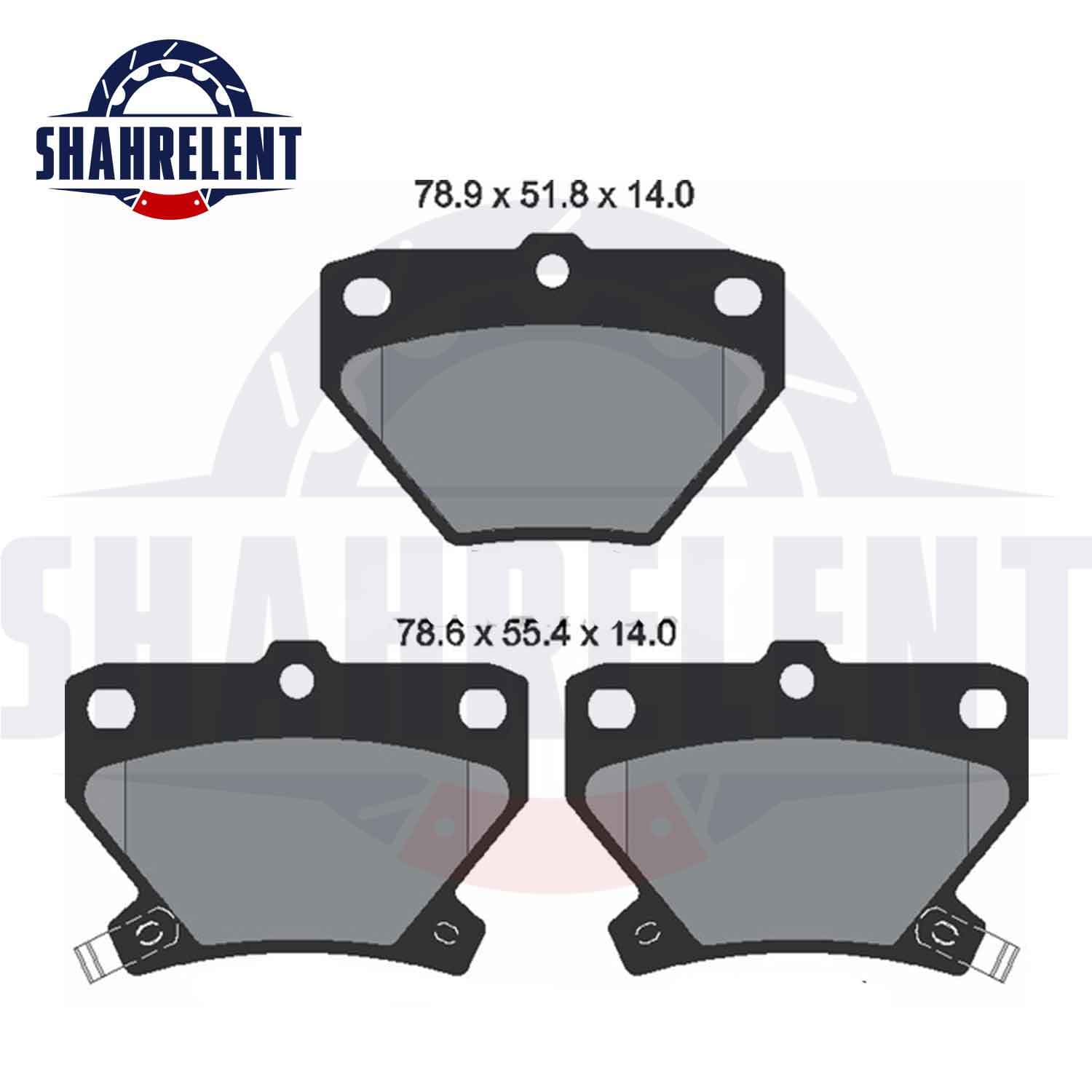 لنت ترمز عقب تویوتا کرولا (E120)(2005-2008) برند اصلی تویوتا (GENUINE PARTS) — تصویر ۳