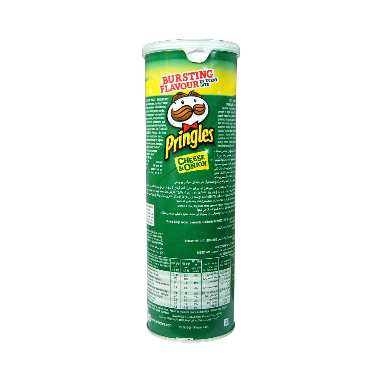 چیپس پیاز و خامه ترش 165 گرم پرینگلز – pringles — تصویر ۳