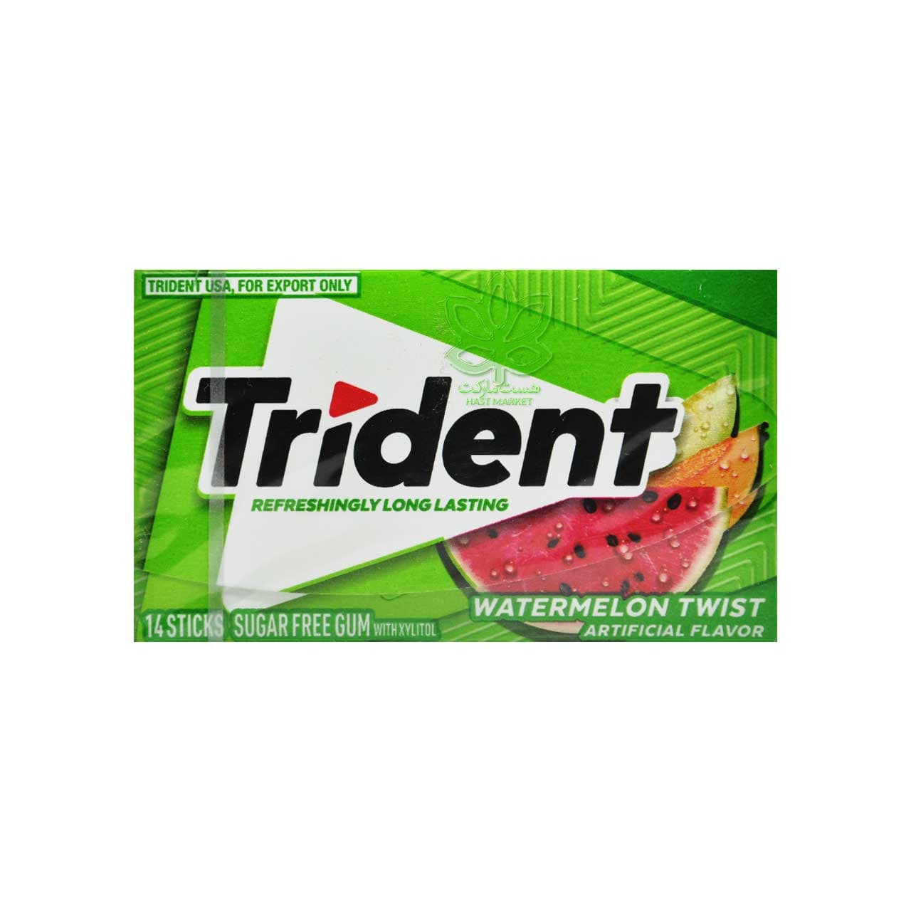 آدامس هندوانه و طالبی ( بدون شکر ) تریدنت – trident