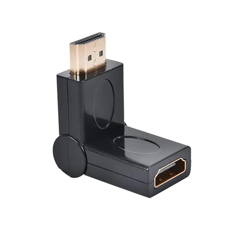تبدیل نری به مادگی HDMI با زاویه 180 درجه متغیر