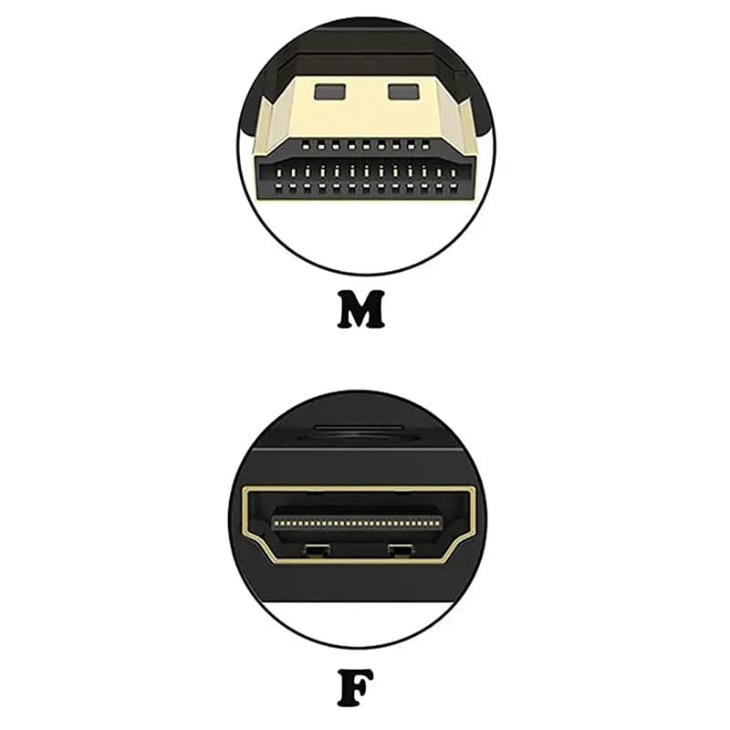تبدیل نری به مادگی HDMI با زاویه 180 درجه متغیر — تصویر ۳