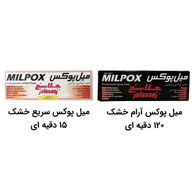 خمیر دوقلو میل پوکس سفید سریع خشک جلاسنج 100 گرمی — تصویر ۲