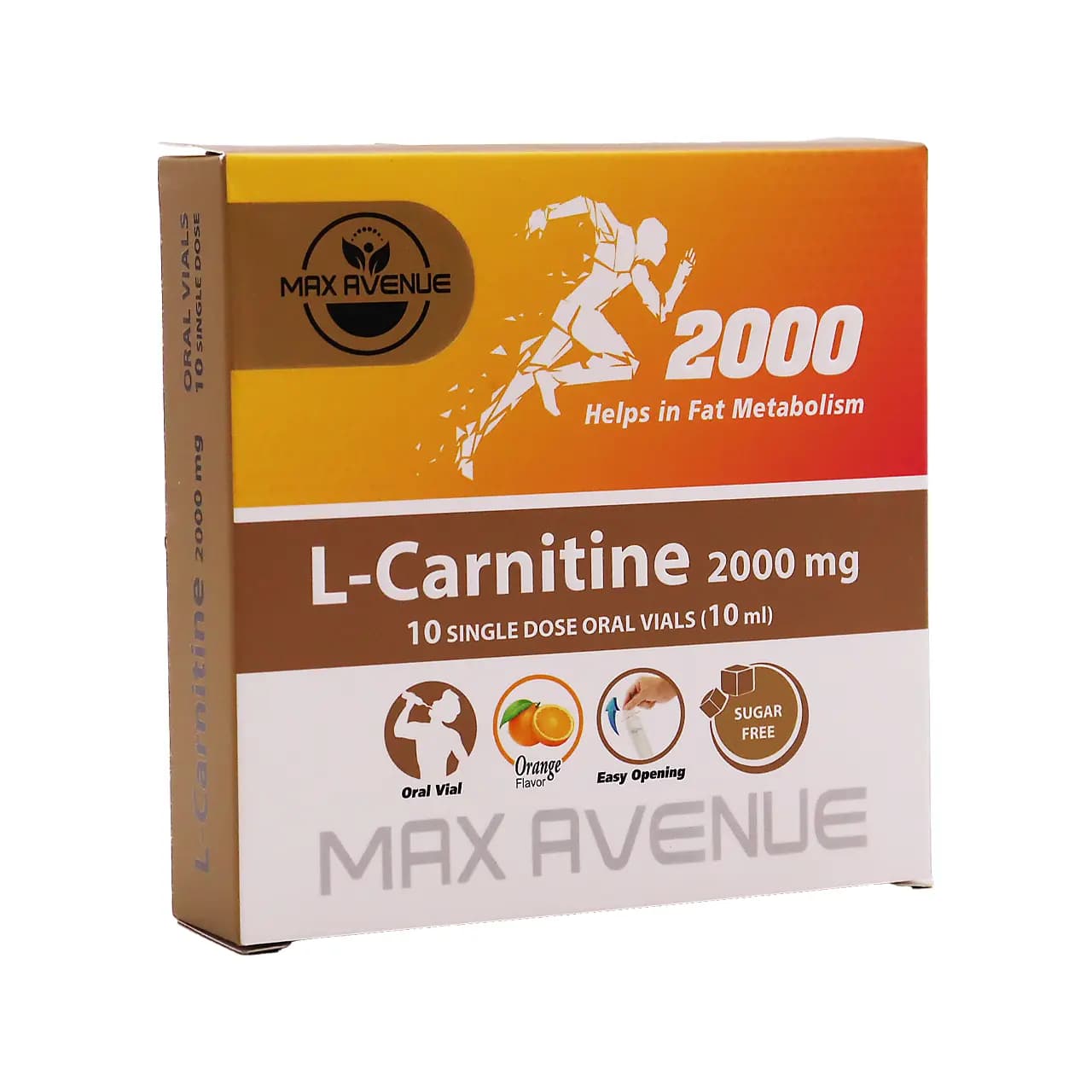 محلول خوراکی ال کارنیتین 2000 مکس اونیو 10 عددی