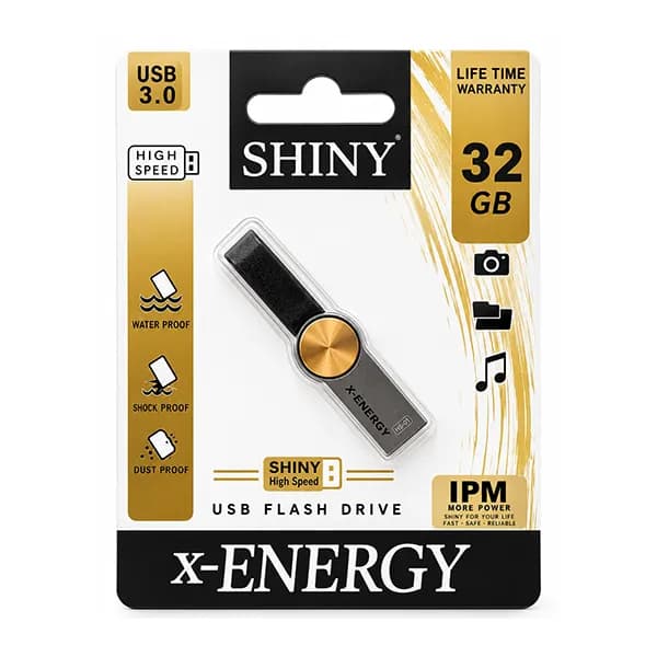 فلش SHINY 32GB USB3.0 ایکس انرژی (X-ENERGY) — تصویر ۲