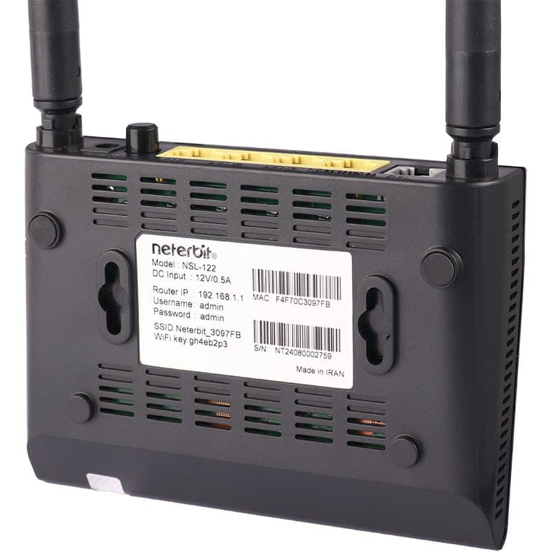 مودم روتر ADSL2 Plus بی سیم نتربیت NSL-122 — تصویر ۴