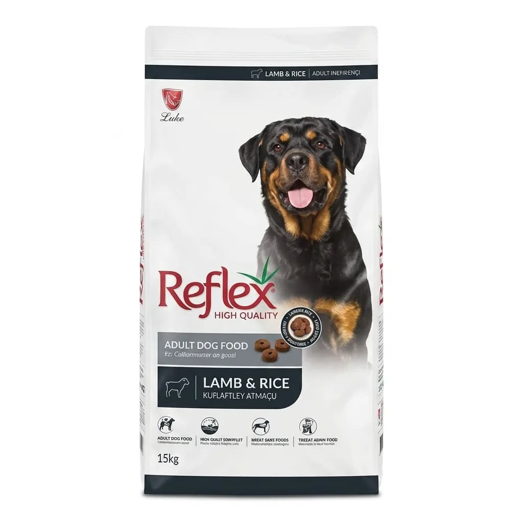 غذای خشک رفلکس سگ بالغ نژاد بزرگ طعم بره و برنج Reflex Adult Large Breed Lamb & Rice (فله‌ای)