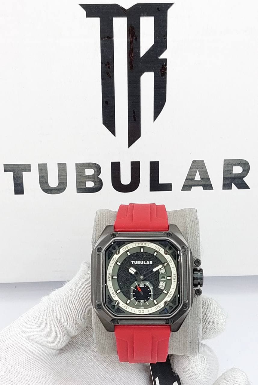 ساعت مردانه TUBULAR توبولار موتور میوتای ژاپن بند چرمی کیفیت عالی رنگ ثابت ضدآب کد 1922874 — تصویر ۶