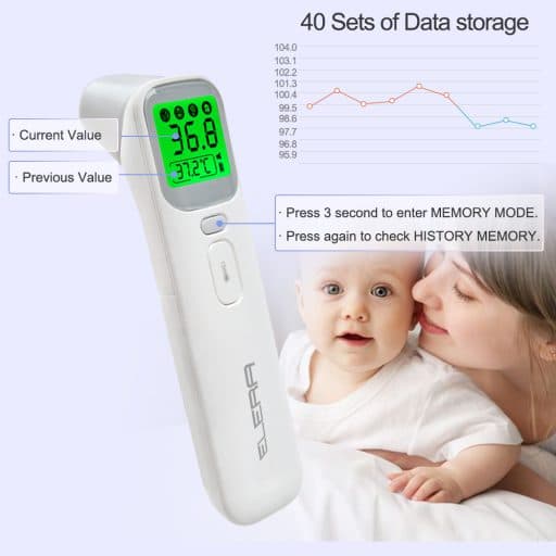 دماسنج و تب سنج مادون قرمز LCD ELERA