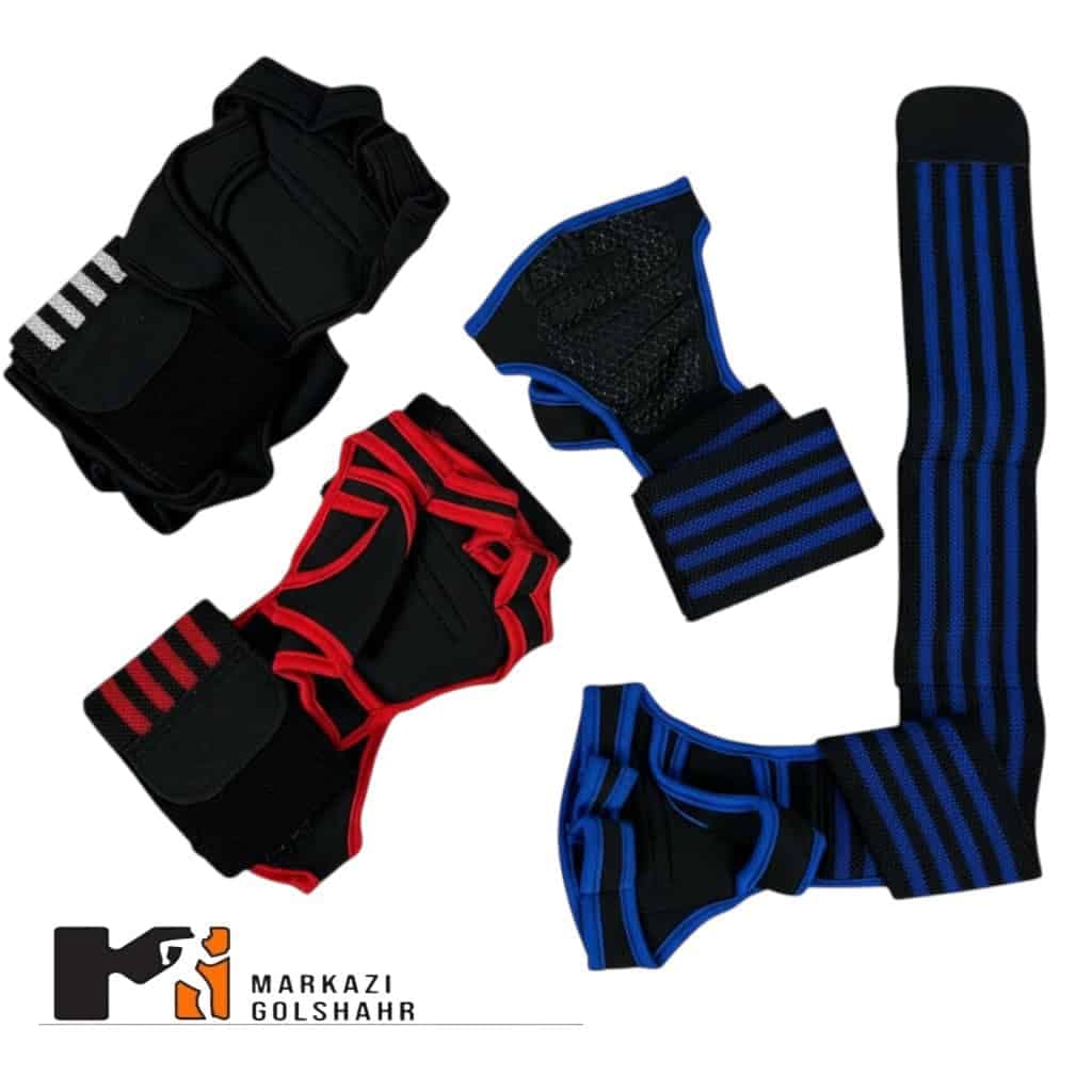 دستکش بدنسازی مچبند دار کد y-10