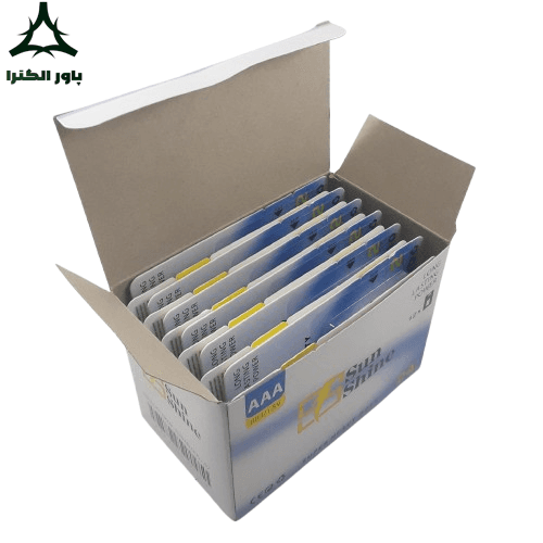 باتری نیم قلمی 1.5V سان شاین Sun Shine | بسته 12 کارتی | 24 عددی — تصویر ۳