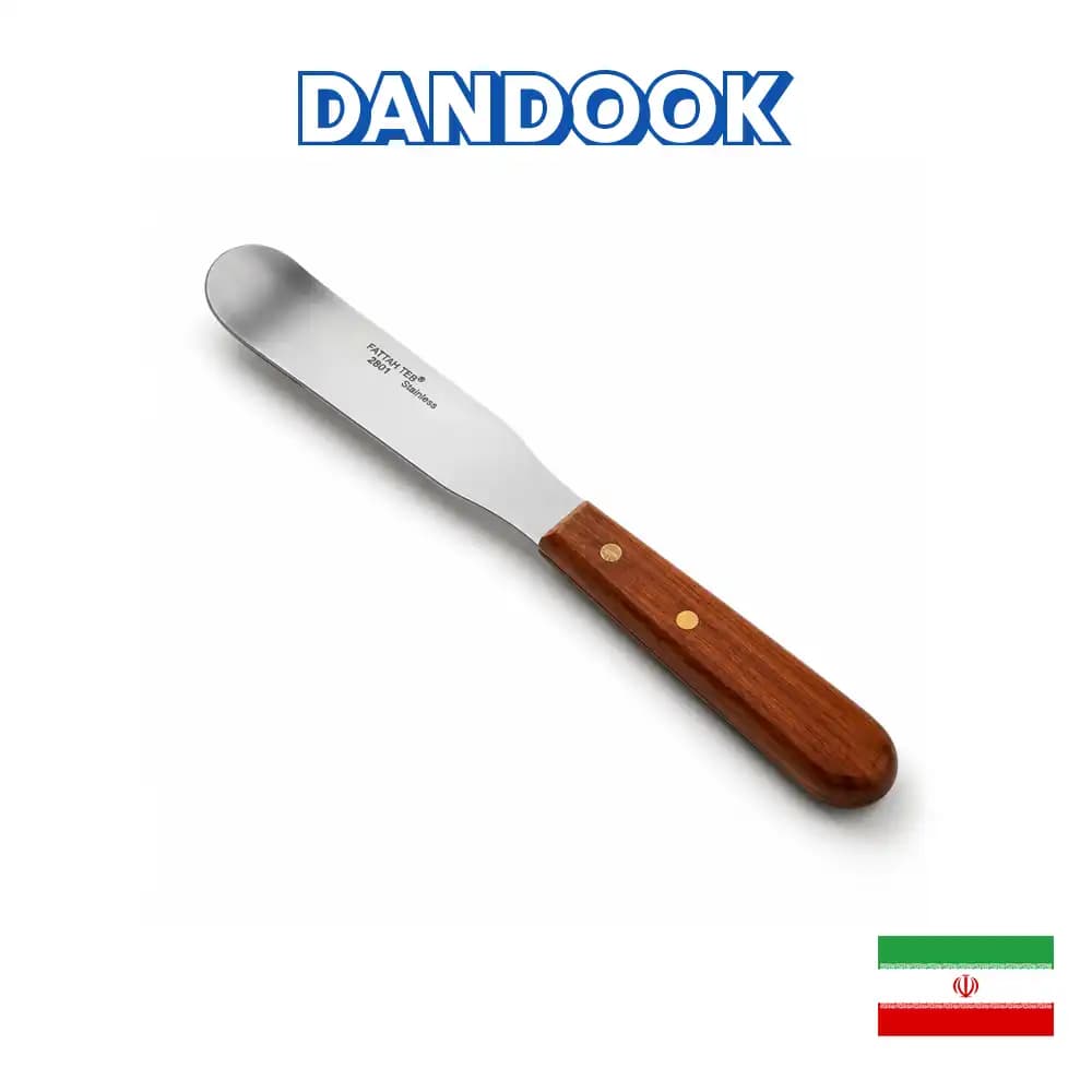 همزن آلژینات و گچ سر کج فتاح طب-Angled Alginate and Plaster Spatula