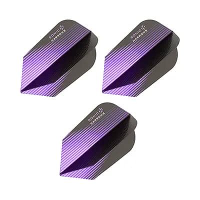 فلایت دارت اسلیم SONIC HARROWS بسته سه عددی | بنفش/مشکی