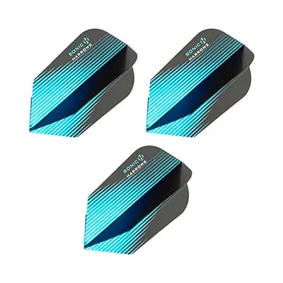 فلایت دارت اسلیم SONIC HARROWS بسته سه عددی | آبی/ مشکی — تصویر ۲