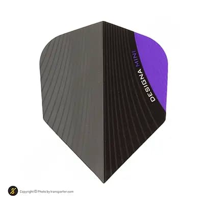 فلایت مینی دارت DESIGNA بسته سه عددی | مشکی/بنفش — تصویر ۲