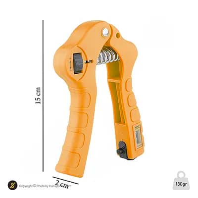 فنر تقویت مچ دست بدنسازی hand grip | نارنجی — تصویر ۶