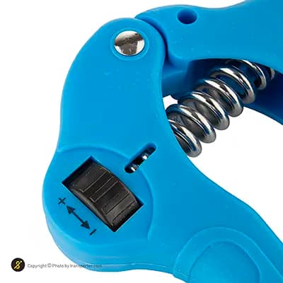 فنر تقویت مچ دست بدنسازی hand grip | آبی — تصویر ۳