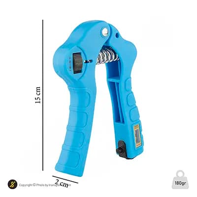 فنر تقویت مچ دست بدنسازی hand grip | آبی — تصویر ۷
