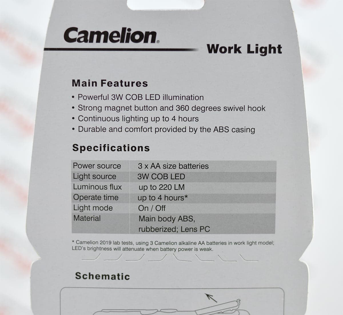 چراغ قوه کملیون Camelion مدل SL5240N — تصویر ۳