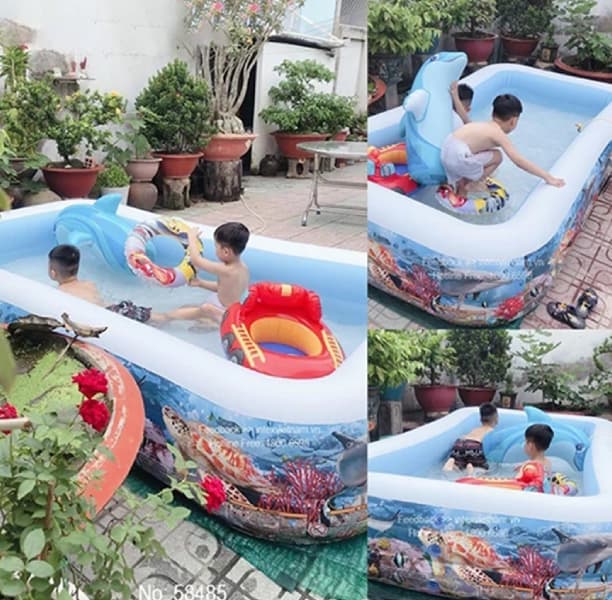 استخر بادی خانوادگی مستطیل آکواریومی ۳ متری — تصویر ۳