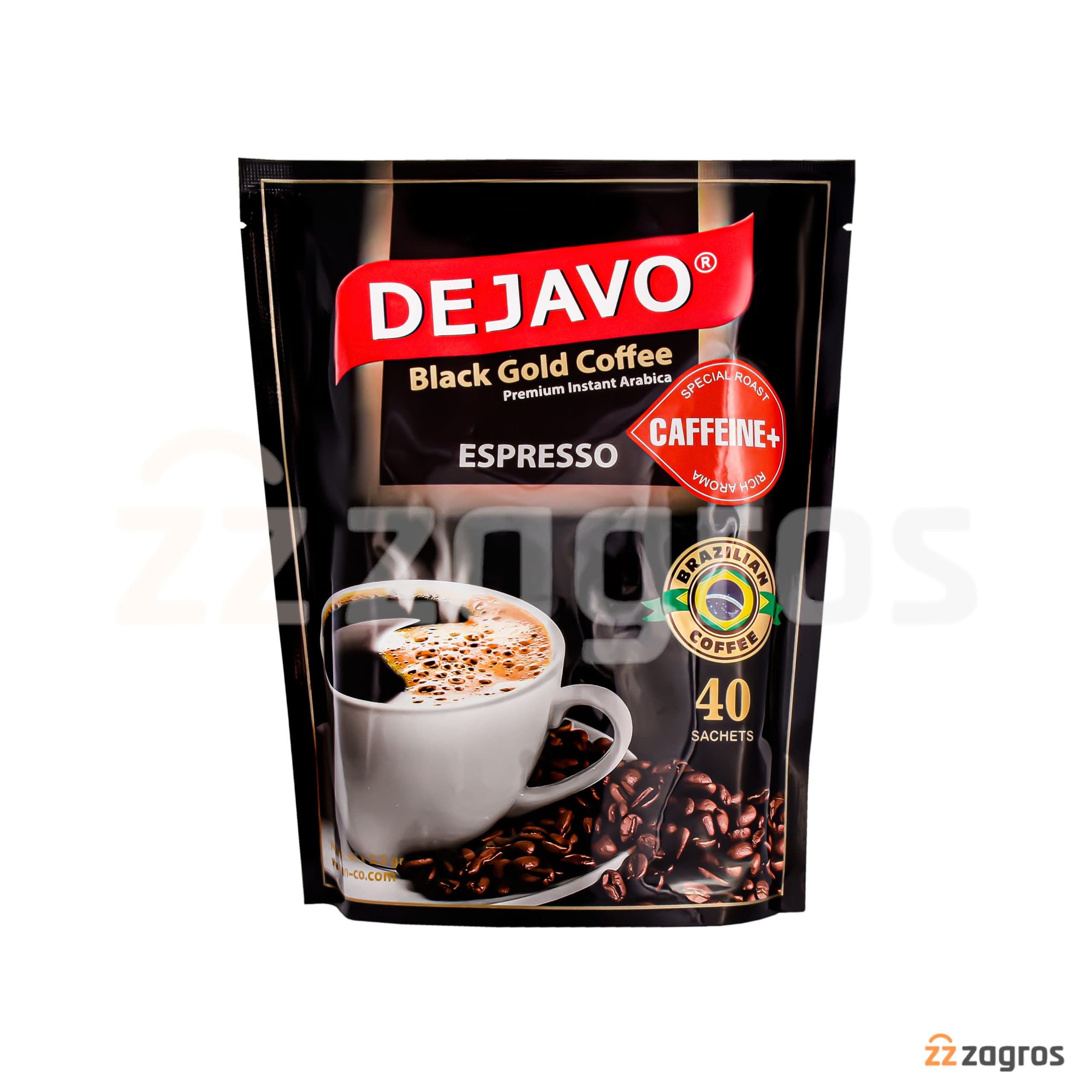پودر اسپرسو فوری ساشه ای دژاوو Dejavo مدل Black Gold — تصویر ۴