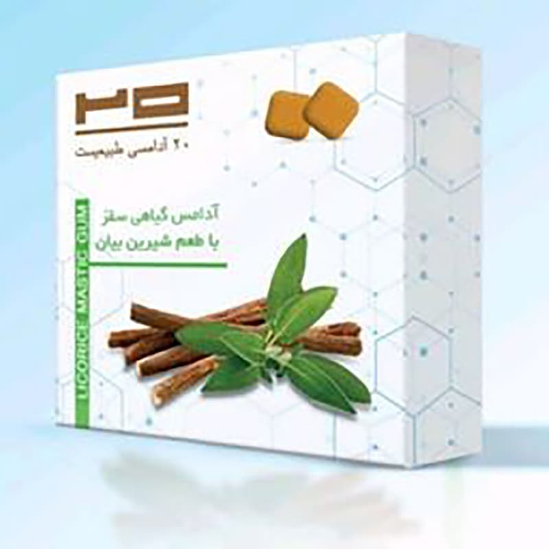 آدامس گیاهی سقز با طعم شیرین بیان 14 عدد